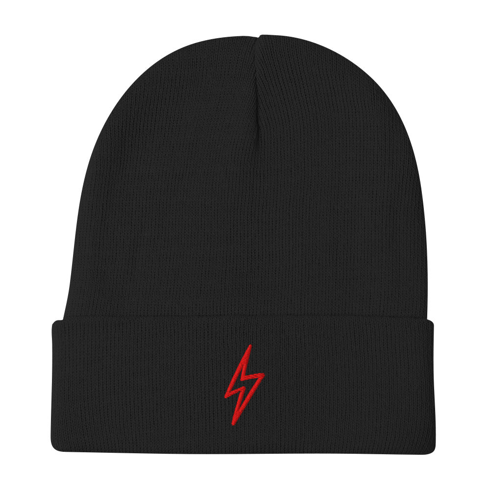 Bolt Embroidered Beanie