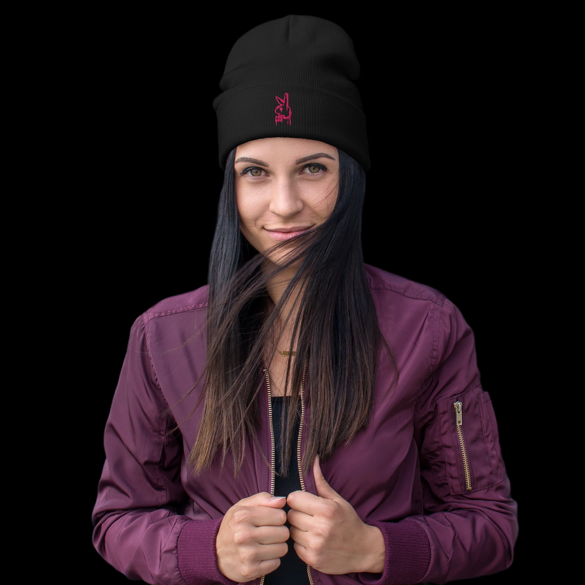 Bunny Babe Embroidered Beanie