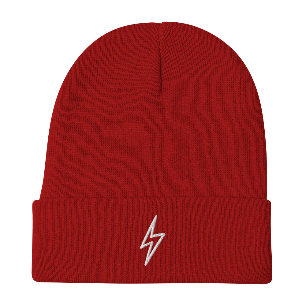 Bolt Embroidered Beanie