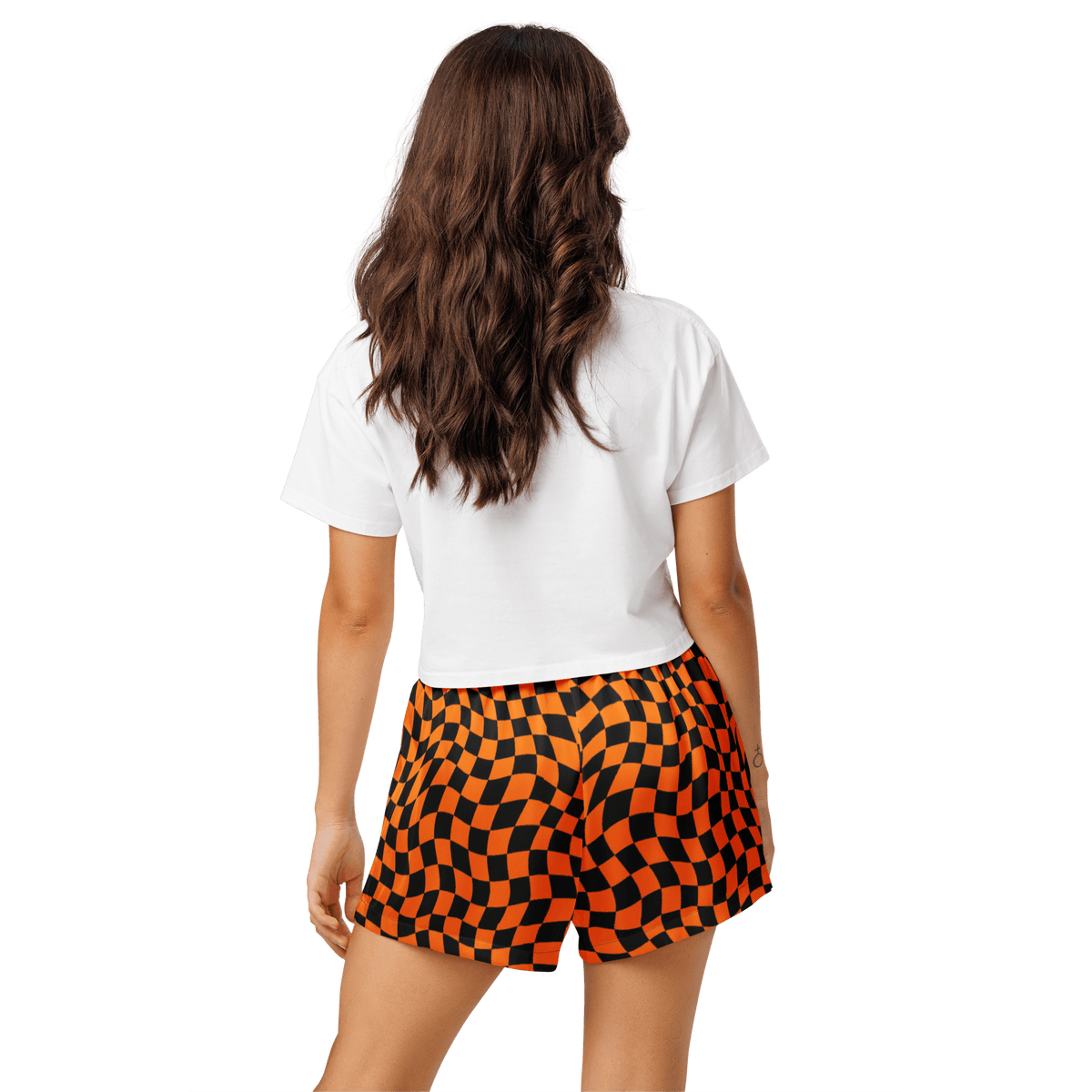 October Tiles Checkered Silky Pajama Shorts